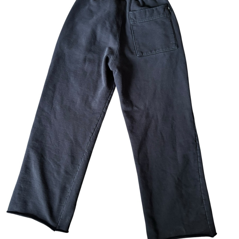 Thirty Years Range Straight Leg Pant XS Black Drawstring Waist Pockets Cotton - Picture 2 of 6